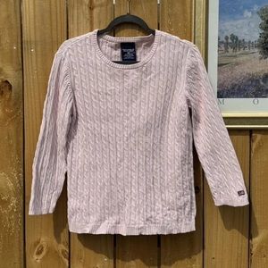 vintage ralph lauren pink flag sweater
